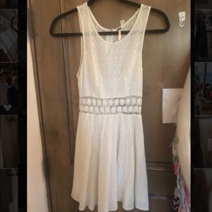 White free People mini dress